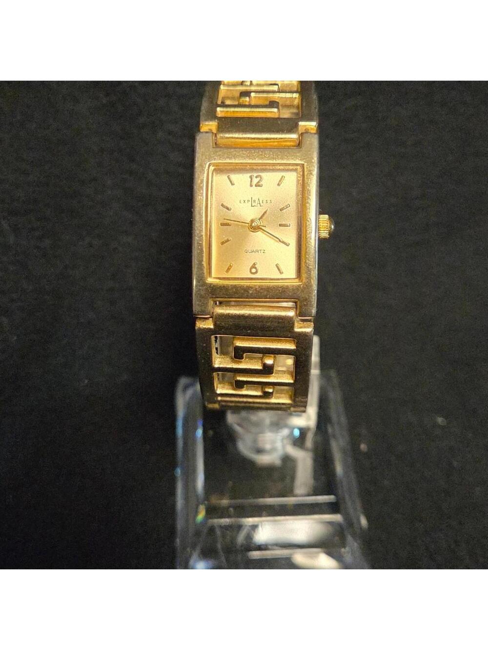 Vintage L.A. Express gold-plated women's quartz watch